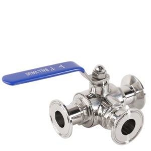 кран-кламп-трехходовой